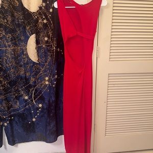 HERA RED CUTOUT DRESS